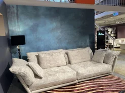 Bretz 2-Sitzer-Sofas|Sofa Esfera Stoff 66 Grau Vintage Velvet 65 Moonlight mit 3 Kissen