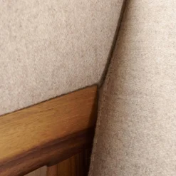 Tecta 2-Sitzer-Sofas|Sofa F51 2 Stoff Doma Beige Grau Gestell Nussbaum Massiv