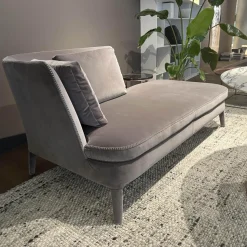 Maxalto 2-Sitzer-Sofas|Sofa Febo 2833TS Stoff 2053251 Sirio Grau Füße Mit Stoff Bezogen Inklusive Rückenkissen