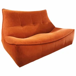 Montis 2-Sitzer-Sofas|Sofa Florence 2Z Cordstoff Strada 74 Ziegelrot