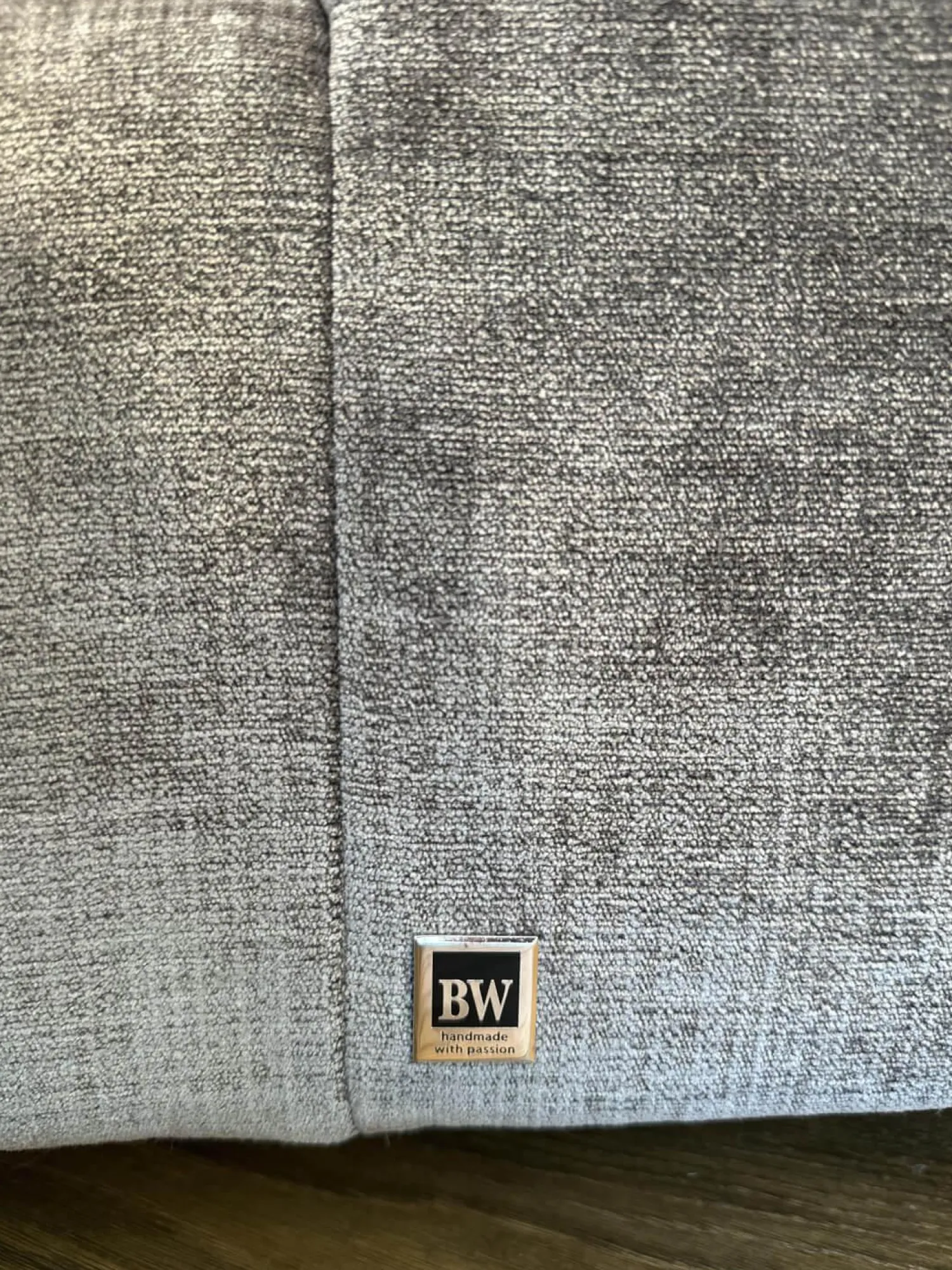 Bielefelder Werkstätten Ecksofas|Sofa Inspiration Stoff IP Fame IP1777 484 Grau Holzfuß Esche Schwarz Gebeizt