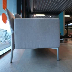 Walter Knoll 2-Sitzer-Sofas|Sofa Jason 390 25 FLFR 2,5 Sitzig Stoff Summit Chalk Grau Gestell Velourmatt Grau