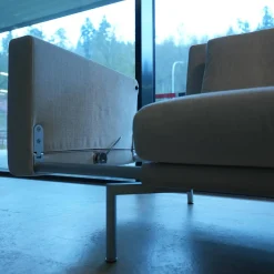 Walter Knoll 2-Sitzer-Sofas|Sofa Jason 390 25 FLFR 2,5 Sitzig Stoff Summit Chalk Grau Gestell Velourmatt Grau