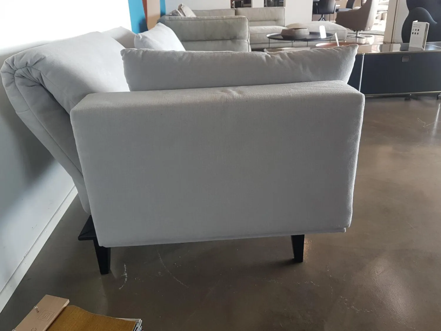 Franz Fertig 2-Sitzer-Sofas|Sofa Jill Stoff E Cape 60 Lightgrey Grau mit Verstellfunktion