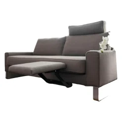 IP Design 2-Sitzer-Sofas|Sofa Jon Edwards Bodenfrei Stoff Burton Taupe mit Kopfstütze