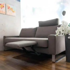 IP Design 2-Sitzer-Sofas|Sofa Jon Edwards Bodenfrei Stoff Burton Taupe mit Kopfstütze