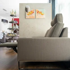 IP Design 2-Sitzer-Sofas|Sofa Jon Edwards Bodenfrei Stoff Burton Taupe mit Kopfstütze