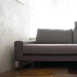 IP Design 2-Sitzer-Sofas|Sofa Jon Edwards Bodenfrei Stoff Burton Taupe mit Kopfstütze