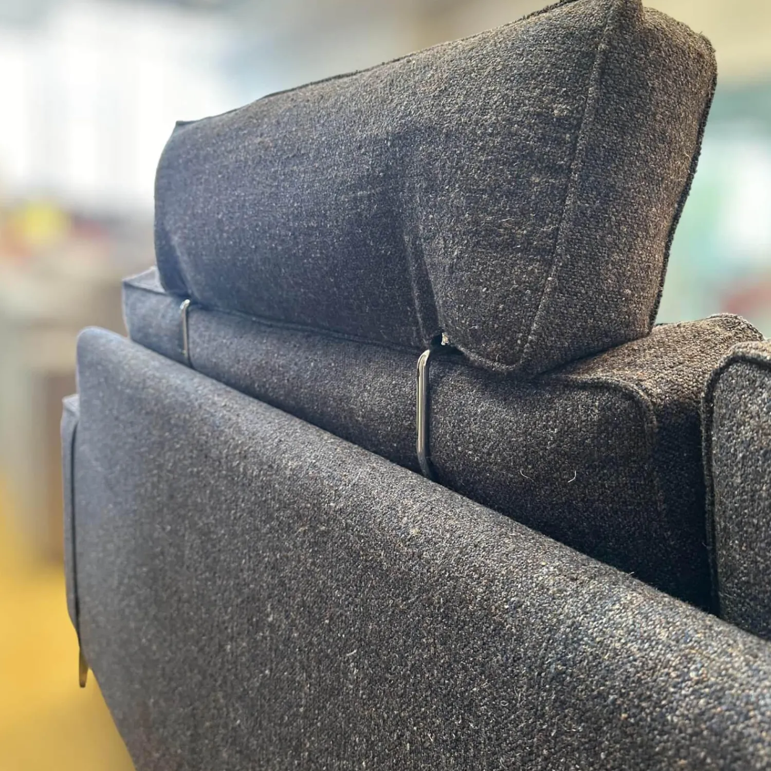 IP Design 2-Sitzer-Sofas|Sofa Jon Edwards Bodenfrei Bezug Stoff Spring Ip1764-454 Grau Füße Metall