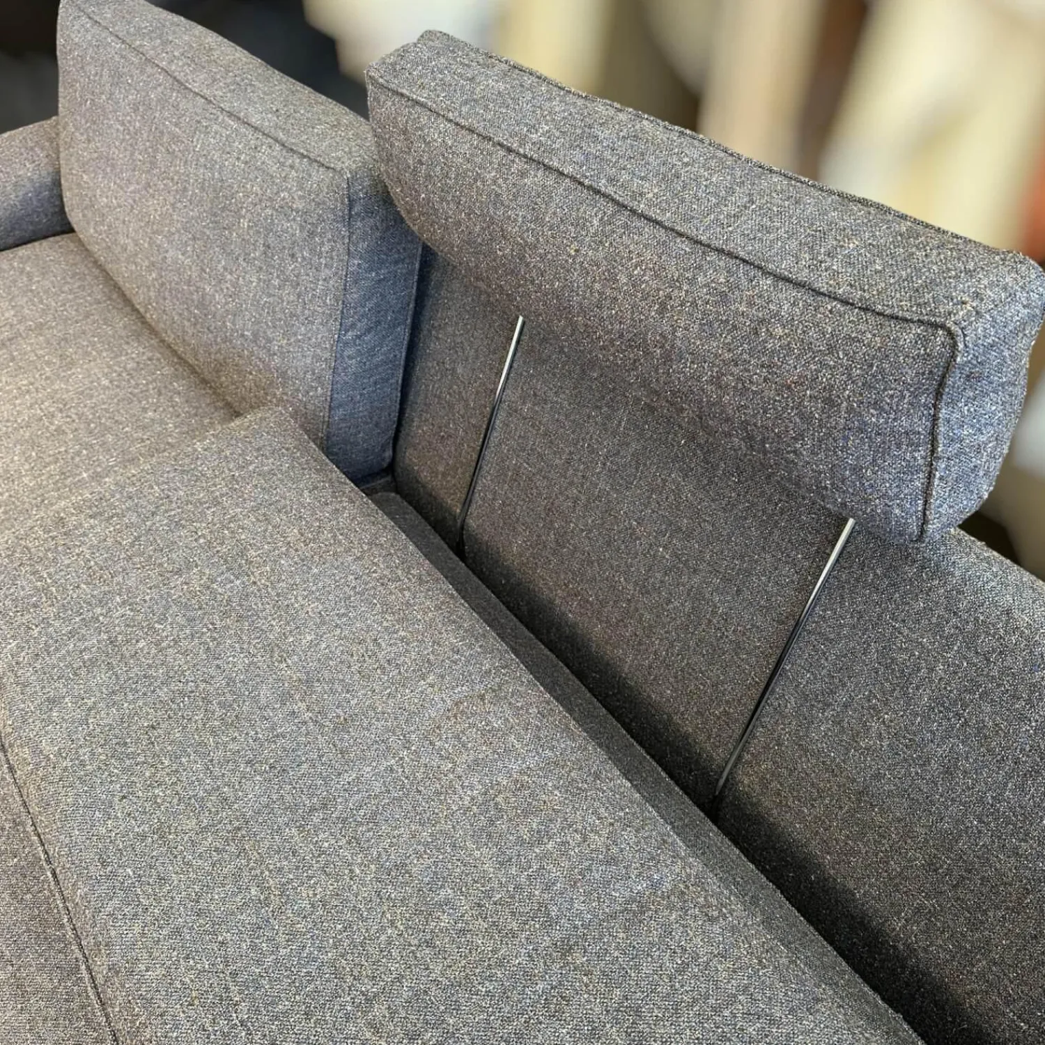 IP Design 2-Sitzer-Sofas|Sofa Jon Edwards Bodenfrei Bezug Stoff Spring Ip1764-454 Grau Füße Metall