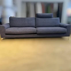 IP Design 2-Sitzer-Sofas|Sofa Jon Edwards Bodenfrei Bezug Stoff Spring Ip1764-454 Grau Füße Metall