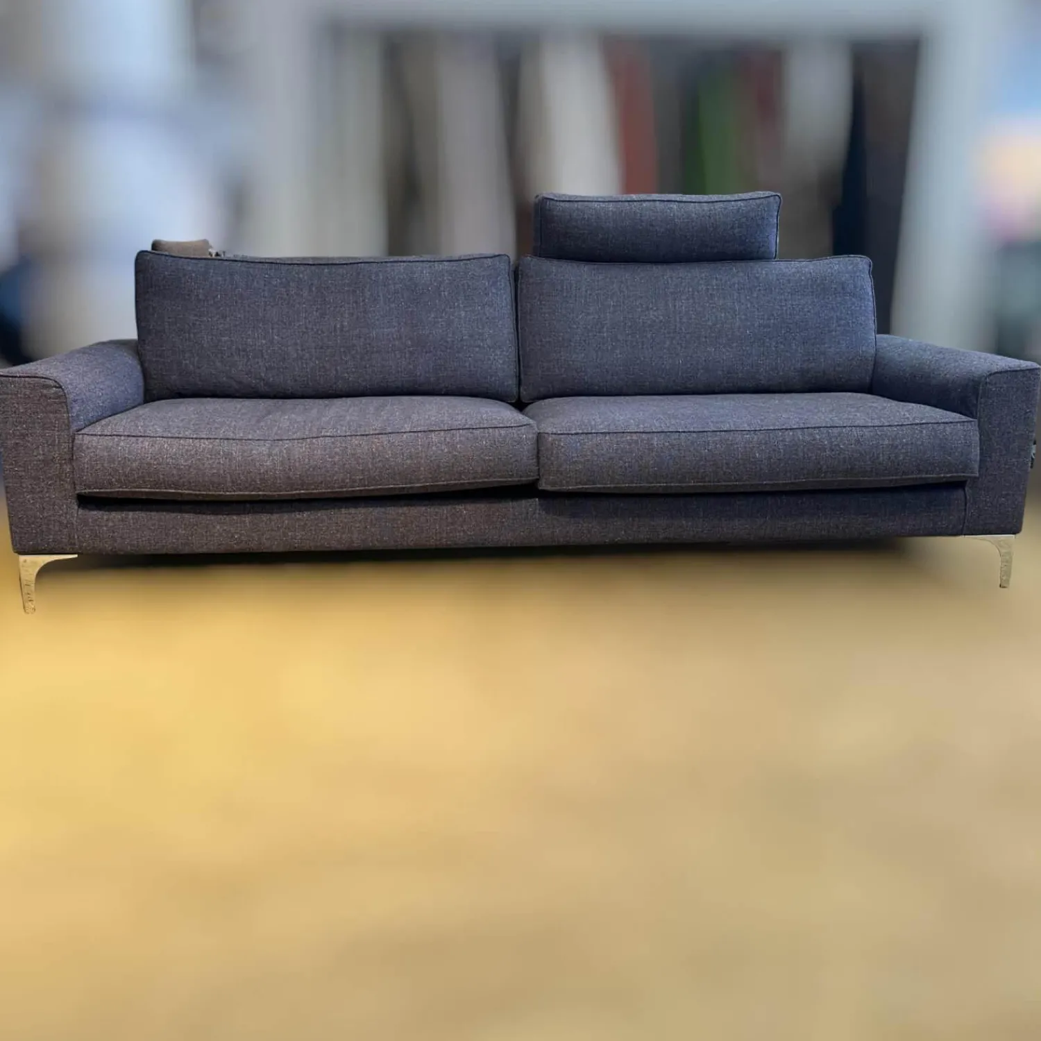IP Design 2-Sitzer-Sofas|Sofa Jon Edwards Bodenfrei Bezug Stoff Spring Ip1764-454 Grau Füße Metall