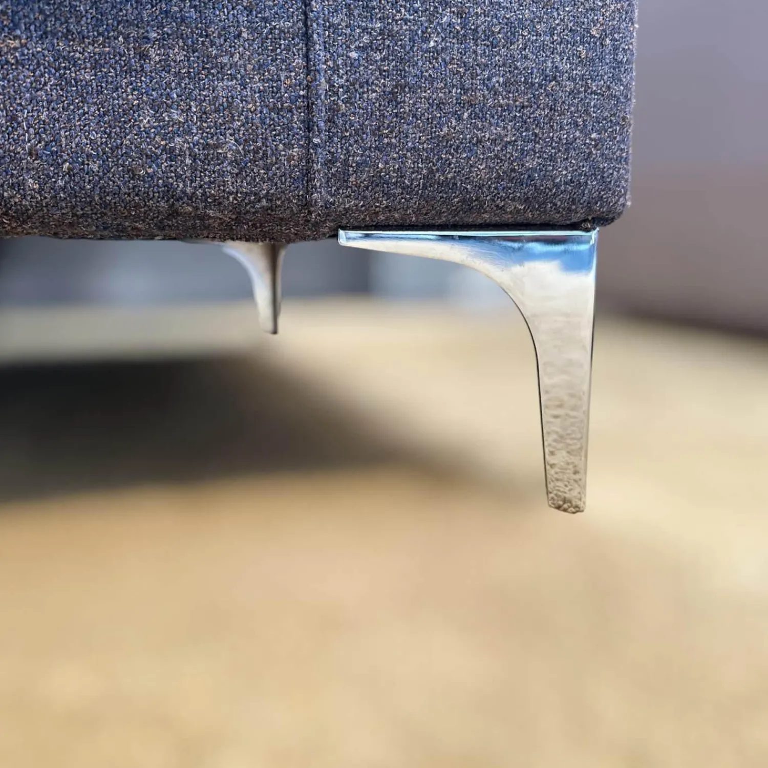 IP Design 2-Sitzer-Sofas|Sofa Jon Edwards Bodenfrei Bezug Stoff Spring Ip1764-454 Grau Füße Metall