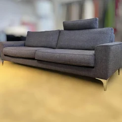 IP Design 2-Sitzer-Sofas|Sofa Jon Edwards Bodenfrei Bezug Stoff Spring Ip1764-454 Grau Füße Metall