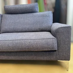 IP Design 2-Sitzer-Sofas|Sofa Jon Edwards Bodenfrei Bezug Stoff Spring Ip1764-454 Grau Füße Metall