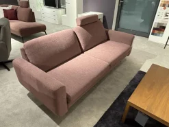 Stressless 2-Sitzer-Sofas|Sofa Joy Stoff Jasmine Dark Pink Rosa Holzfuß Wenge Schräg Inklusive Kopfstütze