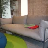 Paola Lenti Loungemöbel|Sofa Kaba Outdoor Stoff Wasserfest RT82 Sottobosco Gestell Stahl Schwarz Lackiert