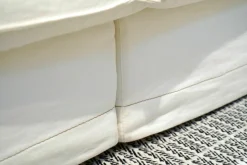 Frigerio 3-Sitzer-Sofas|Sofa Kimono Large Stoff Air 11 Ecru Weiß Beige Cat. Lusso mit 10 Kissen