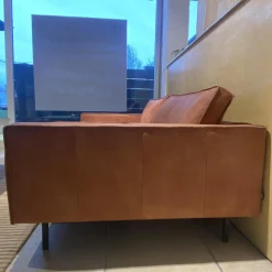 TM Collections 2-Sitzer-Sofas|Sofa L Buster XL Leder B Desert Tobacco 17537 Braun Metallfuß Schwarz Pulverbeschichtet