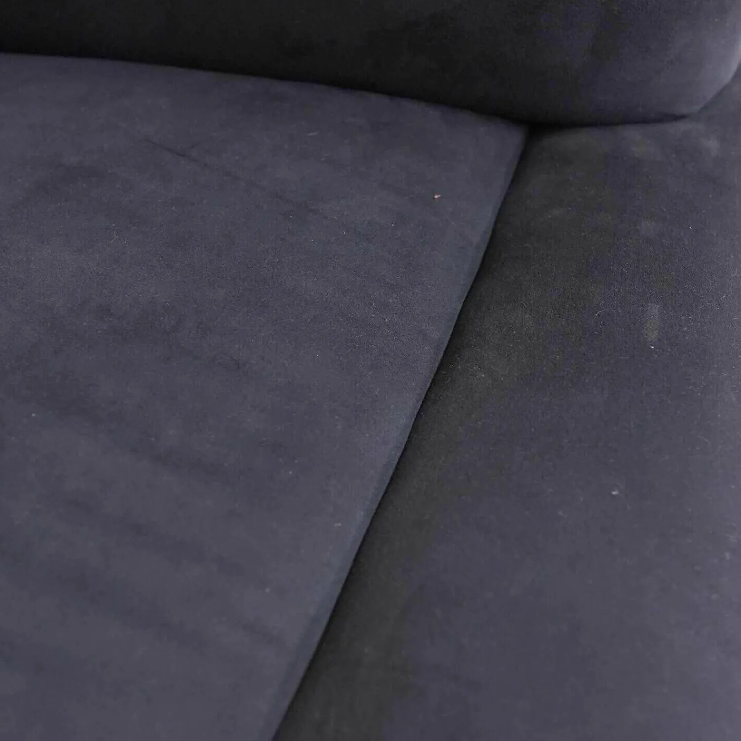 Thörmer 2-Sitzer-Sofas|Sofa La Difference Stoff Alcantara Schwarz Mit 2 Kissen