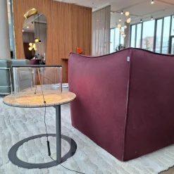 B&B Italia 2-Sitzer-Sofas|Sofa Le Bambole Bibambola Stoff Adria Dunkelrot