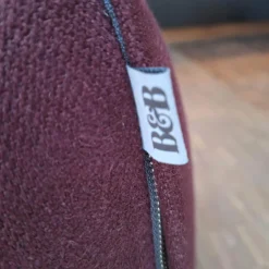 B&B Italia 2-Sitzer-Sofas|Sofa Le Bambole Bibambola Stoff Adria Dunkelrot