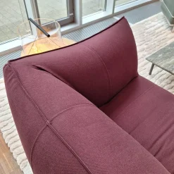 B&B Italia 2-Sitzer-Sofas|Sofa Le Bambole Bibambola Stoff Adria Dunkelrot