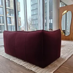 B&B Italia 2-Sitzer-Sofas|Sofa Le Bambole Bibambola Stoff Adria Dunkelrot