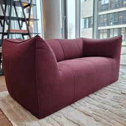 B&B Italia 2-Sitzer-Sofas|Sofa Le Bambole Bibambola Stoff Adria Dunkelrot
