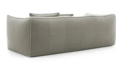 B&B Italia 2-Sitzer-Sofas|Sofa Le Bambole Granbambola Stoff Bouclè Sila Taubengrau Gestell Polyethylen Inklusive Rückenkissen