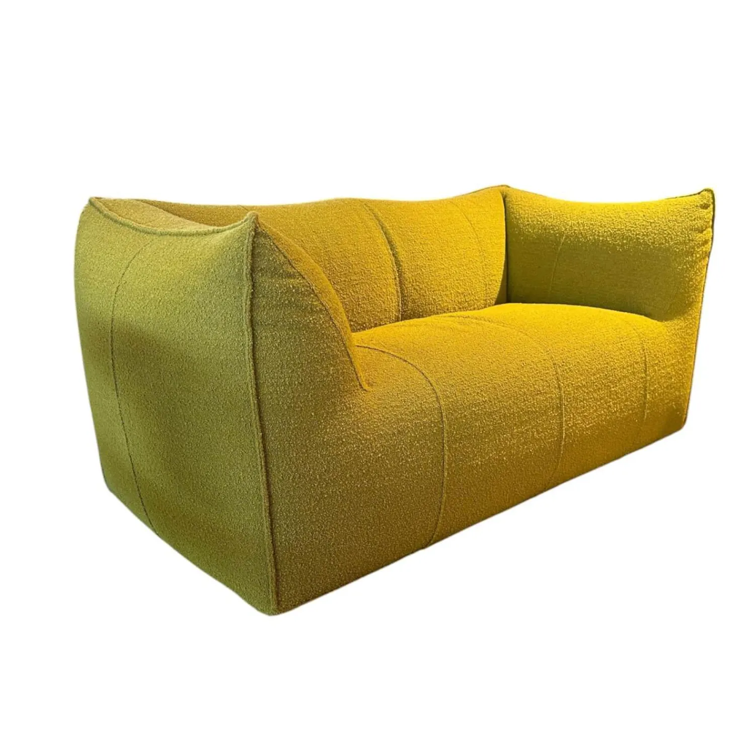 B&B Italia 2-Sitzer-Sofas|Sofa Le Bambole Stoff Sila Grün Gestell Polyethylen Mit Stoff Bezogen