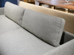 Rolf Benz 2-Sitzer-Sofas|Sofa Liv Smart Stoff 24.140 Grüngrau Gestell Aluminium Feinstrukturiert Schwarz