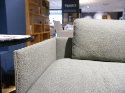 Rolf Benz 2-Sitzer-Sofas|Sofa Liv Smart Stoff 24.140 Grüngrau Gestell Aluminium Feinstrukturiert Schwarz