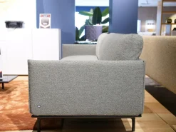 Rolf Benz 2-Sitzer-Sofas|Sofa Liv Smart Stoff 24.140 Grüngrau Gestell Aluminium Feinstrukturiert Schwarz