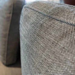 Rolf Benz 2-Sitzer-Sofas|Sofa Liv Stoff 18 100 Grau Gestell Verkehrsschwarz Mit Rückenkissen Ruk 535 84 Stoff Grau