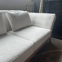 Brühl 2-Sitzer-Sofas|Sofa Lofoten Pure Stoff 5277 42 Beige Untergestell Eiche Natur Mit Klappbaren Armlehnen