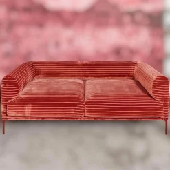 IP Design 2-Sitzer-Sofas|Sofa Loop 2/75 Stoff Glory IP1791-262 Rot Füße Rot