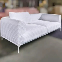 IP Design 2-Sitzer-Sofas|Sofa Loop 2/75 Stoff Glory IP1791-171 Weiß Gestell Weiß