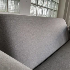 Fischer Möbel 2-Sitzer-Sofas|Sofa Luna Lounge Dining Outdoor Bezug Stoff Sunbrella Charcoal Chine Grau Gestell Edelstahl Anthrazit Strukturlack