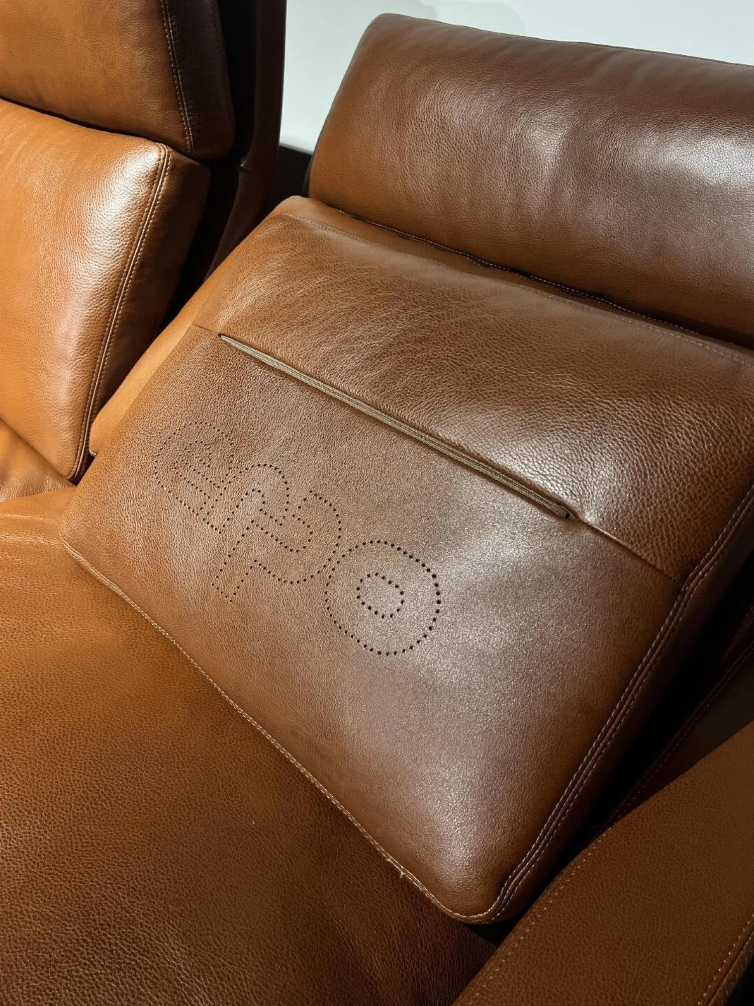 Erpo 3-Sitzer-Sofas|Sofa Manhattan 250 Leder Sierra Antik 001 Braun Gestell Stahl Inklusive Hocker Soho Und Kissen