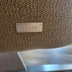 Contur 2-Sitzer-Sofas|Sofa Marsala Bezug Stoff Q2 Fashion Grau Beige Gestell Edelstahloptik Gebürstet Mit Verstellbaren Armlehnen