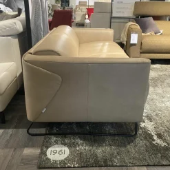 Rom 2-Sitzer-Sofas|Sofa Matheo CC180 Leder Kenia Camel Beige Gestell Mattschwarz