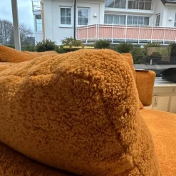 B&B Italia 2-Sitzer-Sofas|Sofa Maxalto Amoneus Stoff Velour Milo Tabak Braun Gestell Graphit mit 5 Kissen