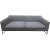 COR 2-Sitzer-Sofas|Sofa Mell 17311 Stoff 9127 Braun Grau Fußrahmen Feinstruktur Schwarzbraun Inklusive Filzgleiter