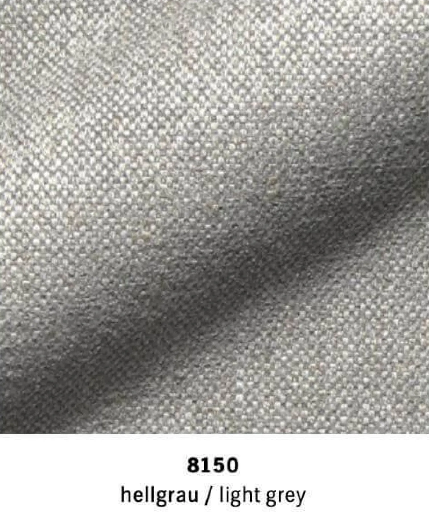 COR 2-Sitzer-Sofas|Sofa Mell Lounge B190 Stoff 8150 Hellgrau Gestell Metall mit 2 Rückenkissen