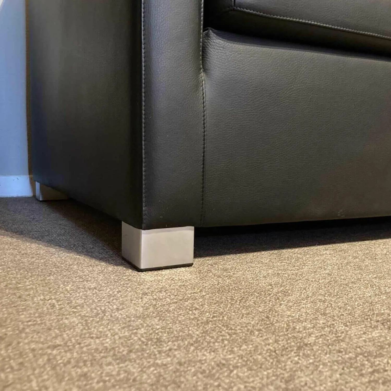 Wittmann 2-Sitzer-Sofas|Sofa Metro Leder Toro Ebenholz Schwarz