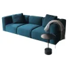 Cassina 3-Sitzer-Sofas|Sofa Mex-Hi Stoff Look Ottavio Col.98/5313L019 Grün mit 2 Kissen