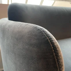 Wittmann 2-Sitzer-Sofas|Sofa Miles Lounge Stoff Grau