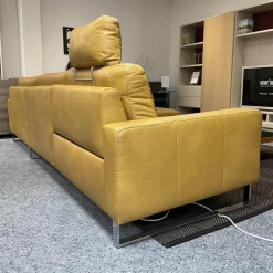 W. Schillig Ecksofas|Sofa Miroo Bezug Leder Z69 Farbe 52 Kurkuma
