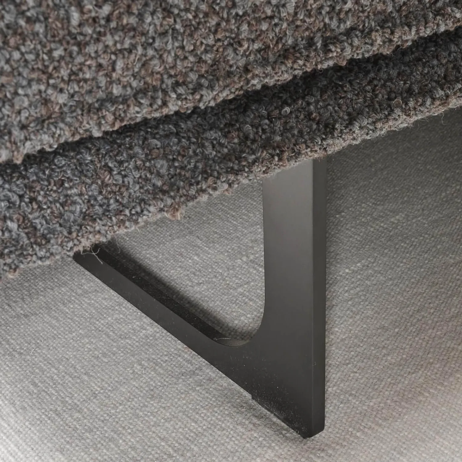 IP Design Ecksofas|Sofa mit Longchair Cube Air Stoff Cooper BW1779-191 Grau